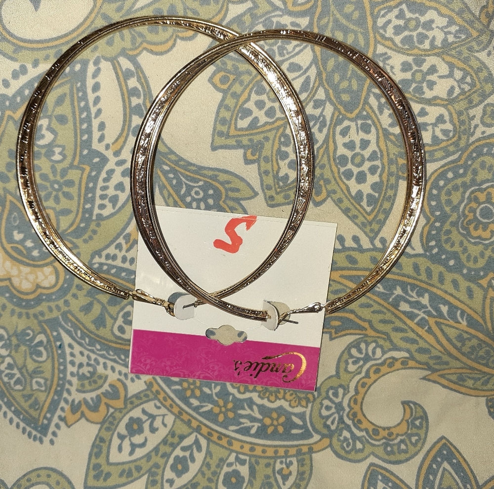 BIG gold hoops